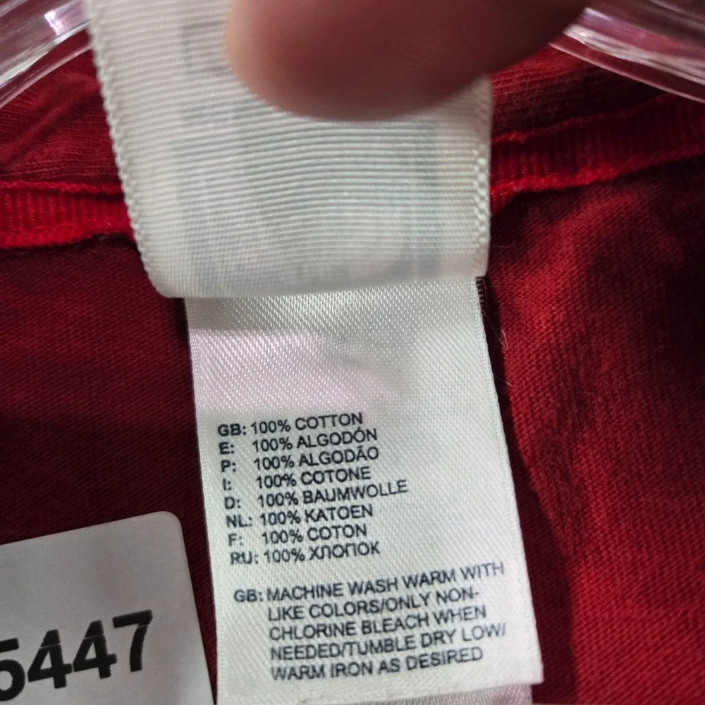 The North Face Men‎ Polo Shirt XL Red Logo Embroidered Short Sleeve Collar